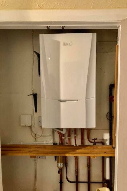 New Ideal Heating boiler installed